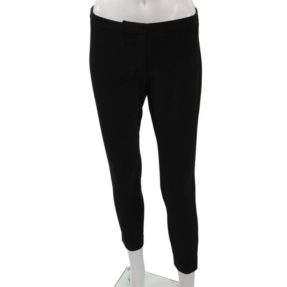 Elizabeth and James Womens Cropped Ankle Leggings Black Hook Eye Size 2